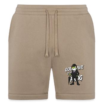 Frog Gentleman in Suit with Umbrella - Bella + Canvas Unisex Short - tan - Front
