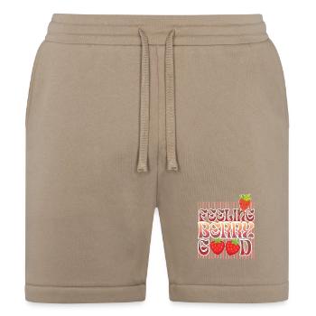 Feeling Berry Good - Bella + Canvas Unisex Short - tan - Front