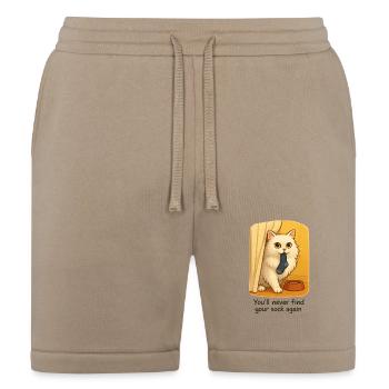 The Sock Thief - Bella + Canvas Unisex Short - tan - Front
