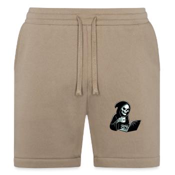 Tech-Savvy Skeleton - Bella + Canvas Unisex Short - tan - Front