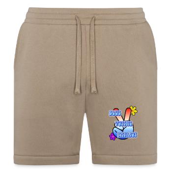 Blue Voting Patriot - Bella + Canvas Unisex Short - tan - Front