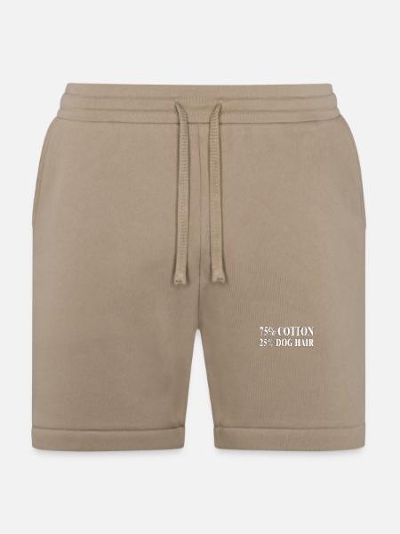 Dog Hair Cotton Blend Tee - Bella + Canvas Unisex Short - tan