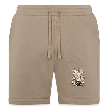 Dungeons & Cats - Bella + Canvas Unisex Short - tan - Front