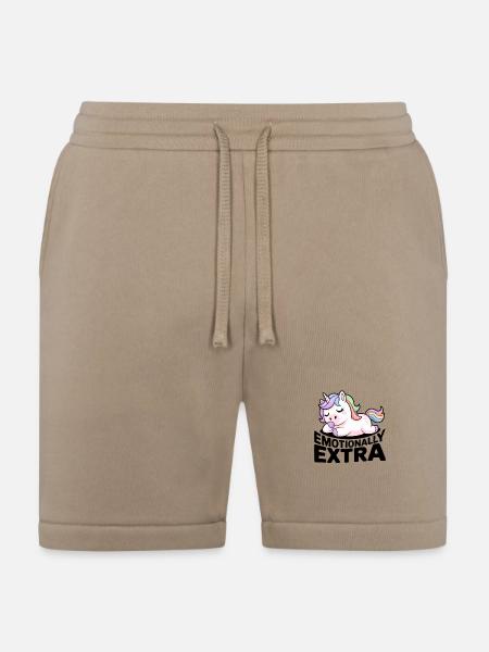 Pastel Unicorn: Emotionally Extra - Bella + Canvas Unisex Short - tan