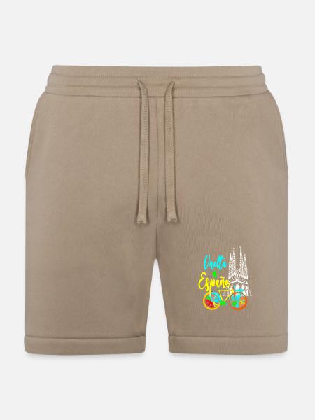 Vuelta Espana Neon Bicycle - Bella + Canvas Unisex Short - tan