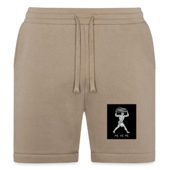 Me Vs Me Rock Lift - Bella + Canvas Unisex Short - tan - Front