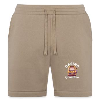 Casino Grandma Slot Machine Gambling Granny Vegas - Bella + Canvas Unisex Short - tan - Front