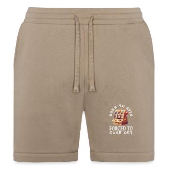 Born To Spin Forced To Cash Out Slot Machine - Bella + Canvas Unisex Short - tan - Front