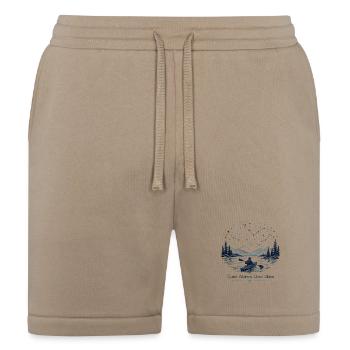 Quiet Waters Night Kayak - Bella + Canvas Unisex Short - tan - Front