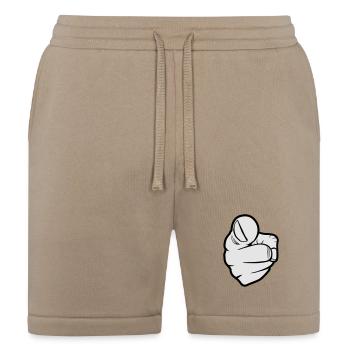 Pointing at you, finger - Bella + Canvas Unisex Short - tan - Front