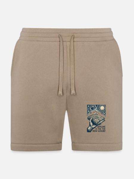 Offline Is The New Luxury - Bella + Canvas Unisex Short - tan