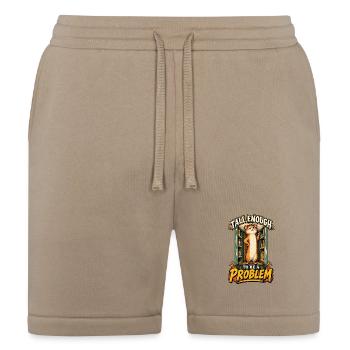Tall Enough to Be a Problem – Funny Hamster - Bella + Canvas Unisex Short - tan - Front