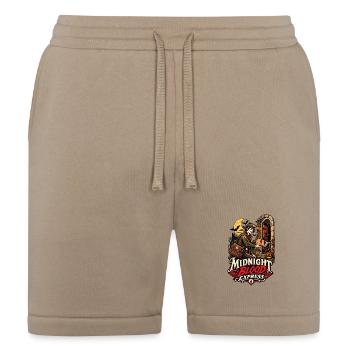 Midnight Blood Express — Vampire Courier Halloween - Bella + Canvas Unisex Short - tan - Front