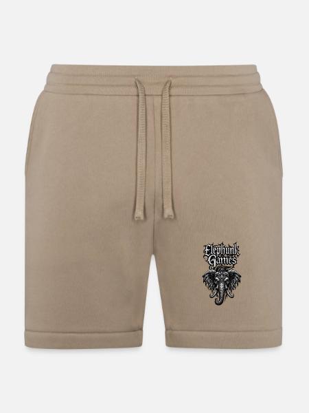 Elephant Games Logo - Bella + Canvas Unisex Short - tan