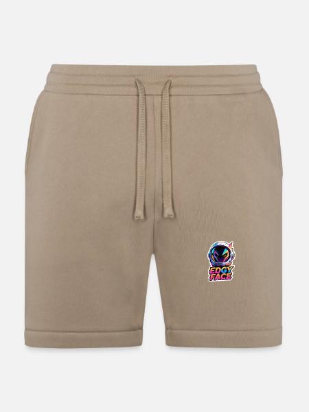 Edgy Face Spaceman - Bella + Canvas Unisex Short - tan