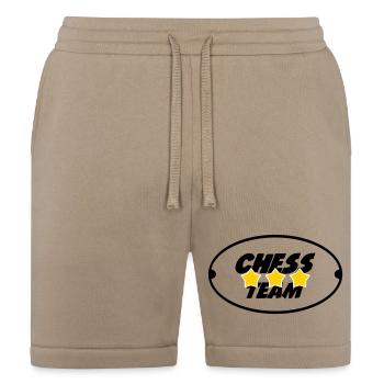Chess Team Stars Championship Strategy Graphic - Bella + Canvas Unisex Short - tan - Front
