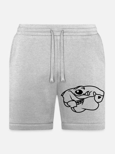 squirrel skull - Bella + Canvas Unisex Short - heather gray