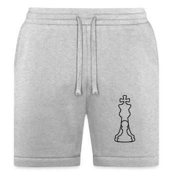Pawn and king - Bella + Canvas Unisex Short - heather gray - Front