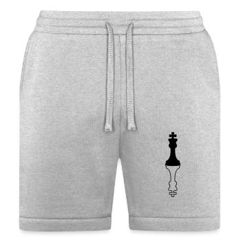 Shadow Chess King - Bella + Canvas Unisex Short - heather gray - Front