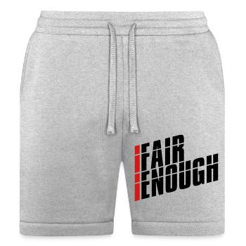 Fair enough slogan - Bella + Canvas Unisex Short - heather gray - Front