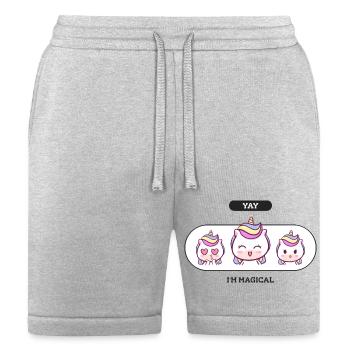 Magical Trio of Joy - Bella + Canvas Unisex Short - heather gray - Front