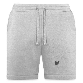 make with - Bella + Canvas Unisex Short - heather gray - Front