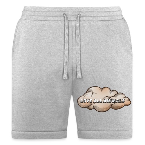 Love All Animals _ On The Cloud - Bella + Canvas Unisex Short