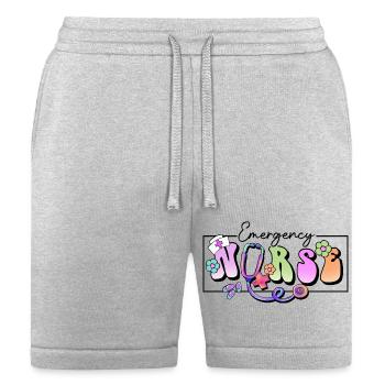 Emergency Nurse frame - Bella + Canvas Unisex Short - heather gray - Front
