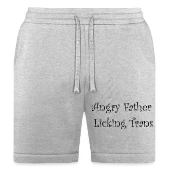 Angry Father Licking Trans - Bella + Canvas Unisex Short - heather gray - Front