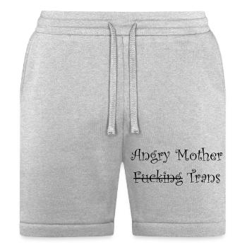 Angry Mother F Trans - Bella + Canvas Unisex Short - heather gray - Front
