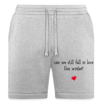 can we still fall in love this winter? - Bella + Canvas Unisex Short - heather gray - Front