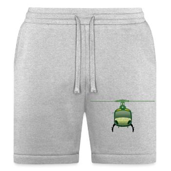 Eurocopter AS350 Helicopter Art Illustration - Bella + Canvas Unisex Short - heather gray - Front