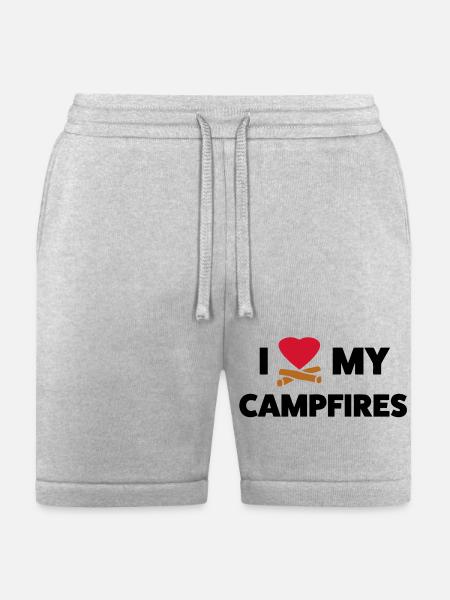 Campfire Love - Bella + Canvas Unisex Short - heather gray