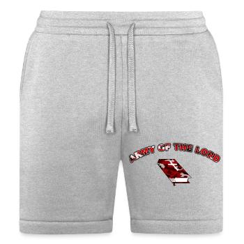 Army of the Lord Red Camo w/Bible - Bella + Canvas Unisex Short - heather gray - Front