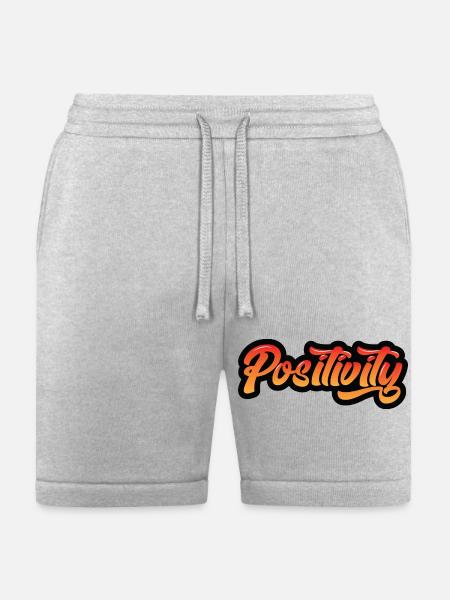 Positivity - Bella + Canvas Unisex Short - heather gray