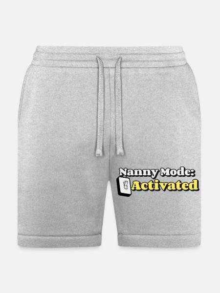 Nanny Mode Activated - Bella + Canvas Unisex Short - heather gray