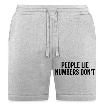 People Lie Numbers Don’t - Bella + Canvas Unisex Short - heather gray - Front