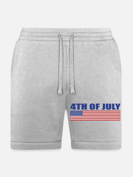 4Th Of July - Bella + Canvas Unisex Short - heather gray