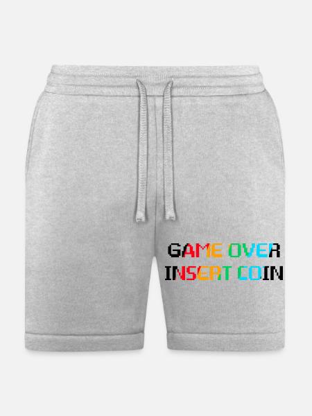 Game Over Insert Coin - Bella + Canvas Unisex Short - heather gray