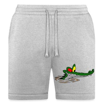 croc get confused - Bella + Canvas Unisex Short - heather gray - Front