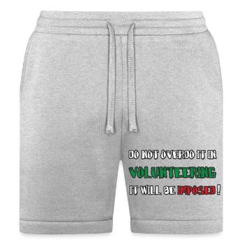 volunteering - Bella + Canvas Unisex Short - heather gray - Front