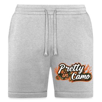 Pretty in Camo - Bella + Canvas Unisex Short - heather gray - Front