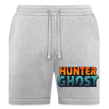 Hunter Ghost Neon Gradient, graffiti art - Bella + Canvas Unisex Short - heather gray - Front