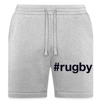 Rugby Hashtag - Bella + Canvas Unisex Short - heather gray - Front