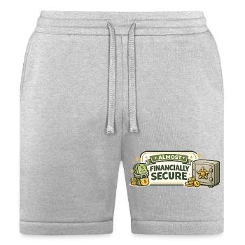 Almost Financially Secure - Bella + Canvas Unisex Short - heather gray - Front