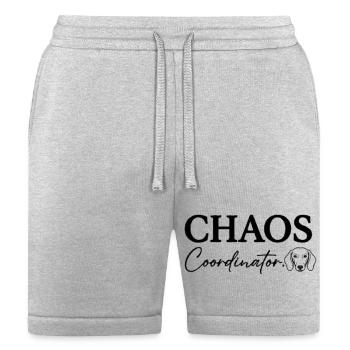 Dachshund Chaos Coordinator - Bella + Canvas Unisex Short - heather gray - Front