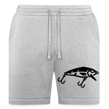 Fishing Lure Crankbait Angler Bass Fishing - Bella + Canvas Unisex Short - heather gray - Front