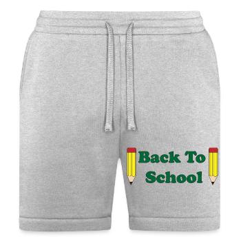 Back to School Pencils - Bella + Canvas Unisex Short - heather gray - Front