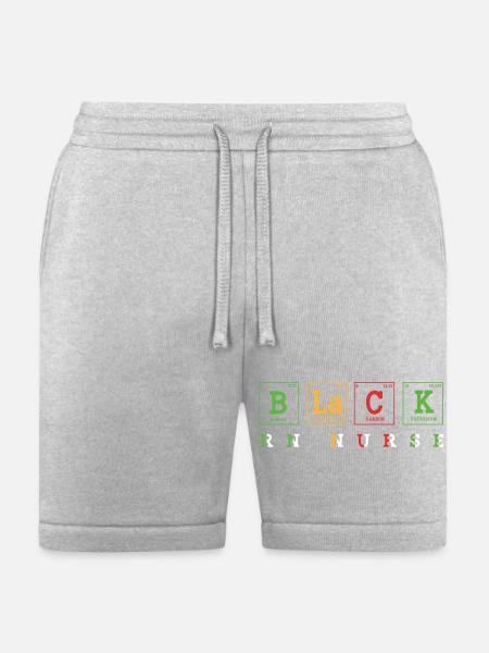 Black Nurse Registered Nurse - Bella + Canvas Unisex Short - heather gray