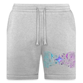 Twin Circuit Minds - Bella + Canvas Unisex Short - heather gray - Front